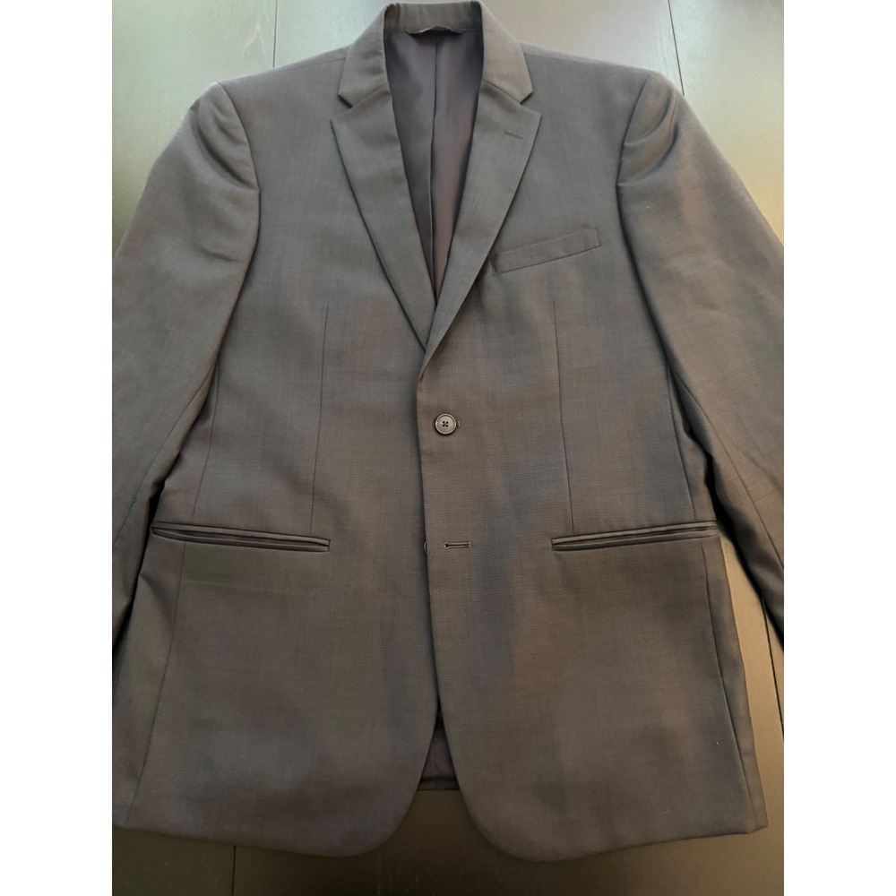 Jos. A. Bank Slim-Fit Blazer Mens 40R Blue‎ Wool Two-Button Sport Coat Jacket - Picture 8 of 15
